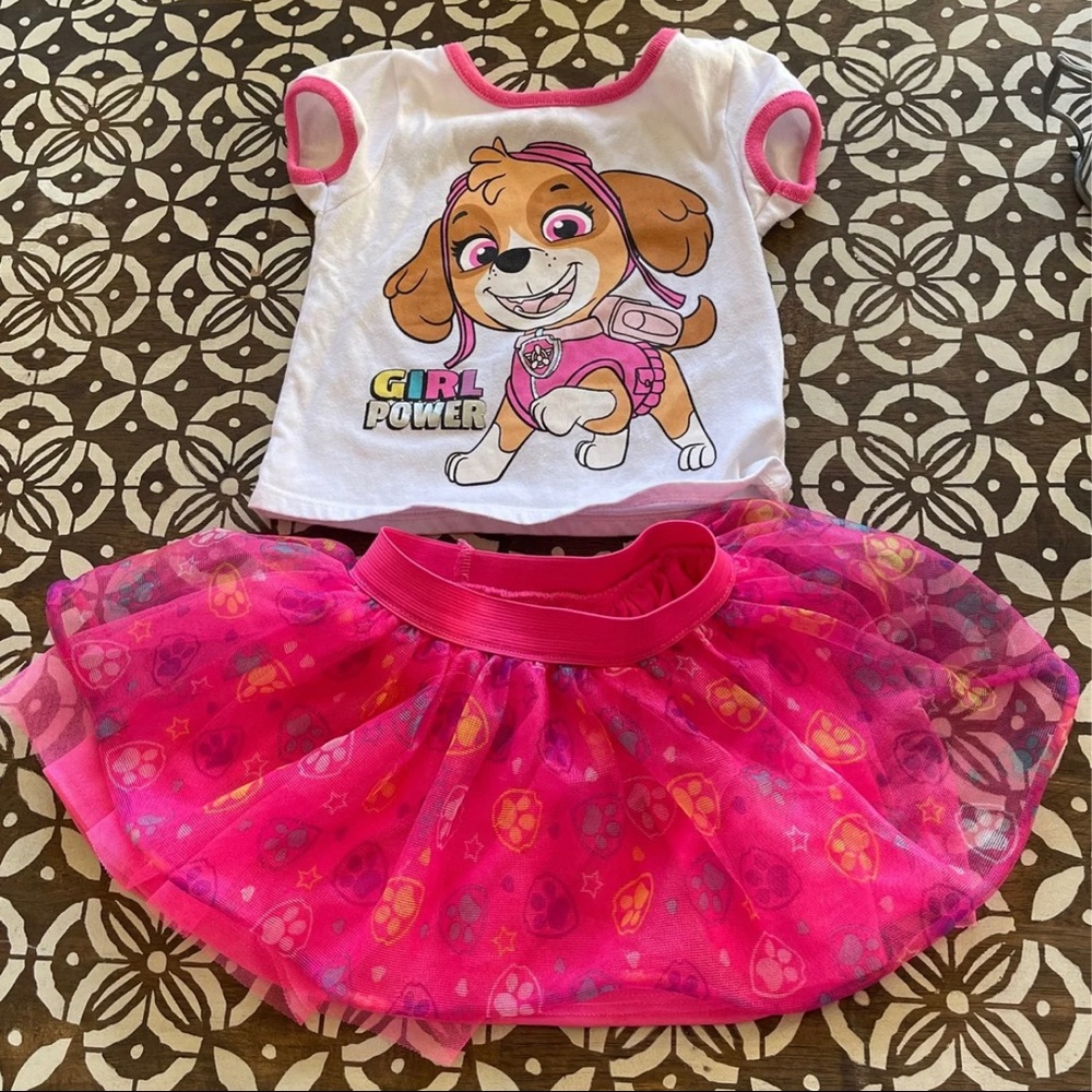 Paw Patrol Sky 2 Piece Tutu Outfit 2t